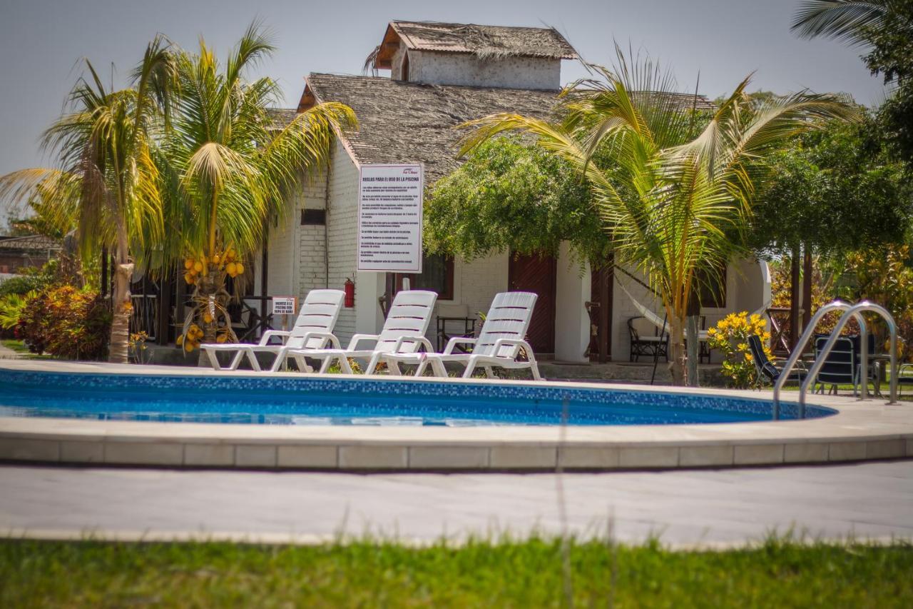 La Choza Bungalows Tambo Grande Buitenkant foto
